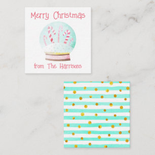 Aquarellschneedecke Weihnachtsgeschenke Mitteilungskarte