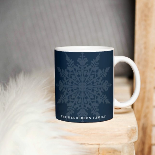 Aquarellschneeflocken | Winter Custom Kaffeetasse (Von Creator hochgeladen)