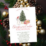 Aquarellschneemann, Pine Tree, Kekse Weihnachten Einladung<br><div class="desc">Wasserfarbener Schneemann,  Kiefer und Kekse. Diese wunderschönen Weihnachtseinladungen sind ideal für Weihnachts-Dinner-Party Einladungen,  Feiertagsgeschenke-Austausche,  Weihnachts-Spendenaktionen,  Einladungen für den Weihnachtsball und andere Veranstaltungen,  die im Dezember stattfinden. Verwenden Sie einfach die Vorlagenfelder,  um eigene Ereignisinformationen hinzuzufügen.</div>