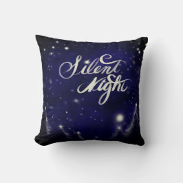 Aquarellschneeszene Weihnachtsthema Kissen