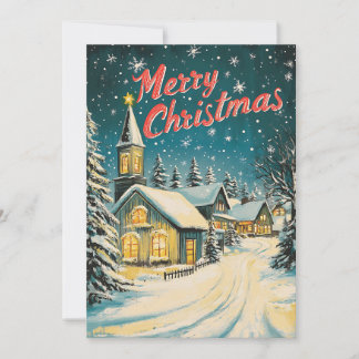 Aquarellschneit Weihnachtskarte Feiertagskarte