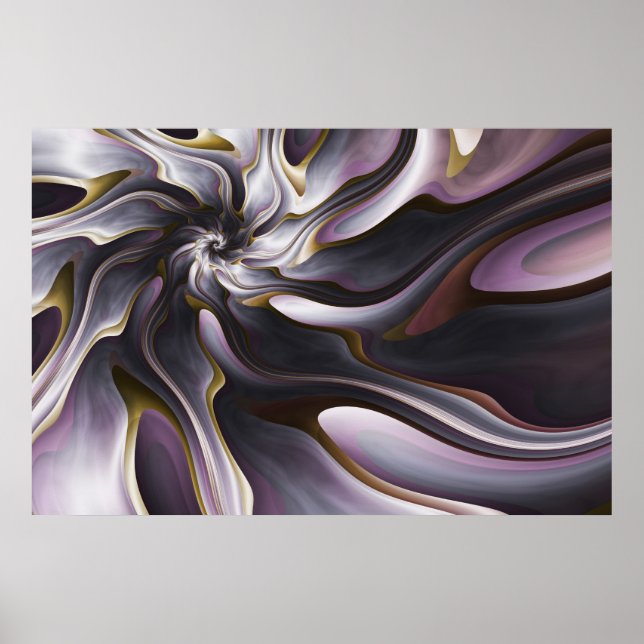 Aquarellseide Poster (Vorne)