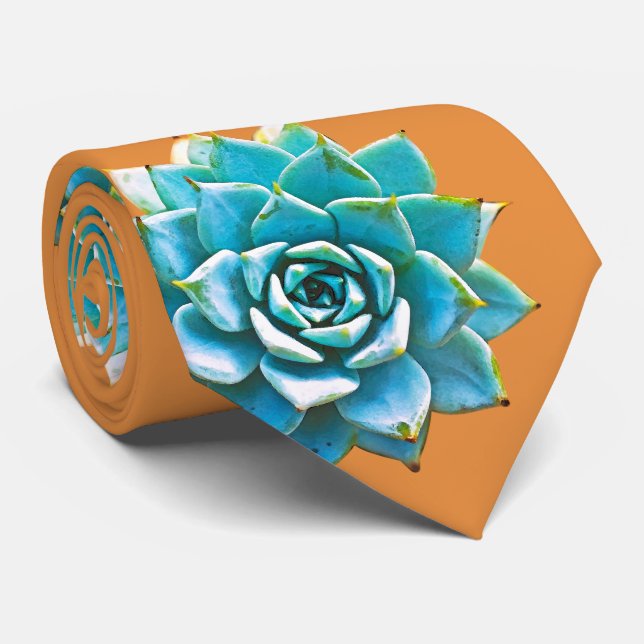 Aquarellsikkulturen auf Orange Krawatte (Gerollt)