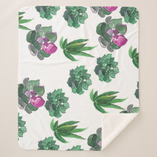 Aquarellsikkulturen Nahtloses Muster Sherpadecke