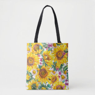 Aquarellsonnenblumen Sommer Vintag nahtloser Teil
