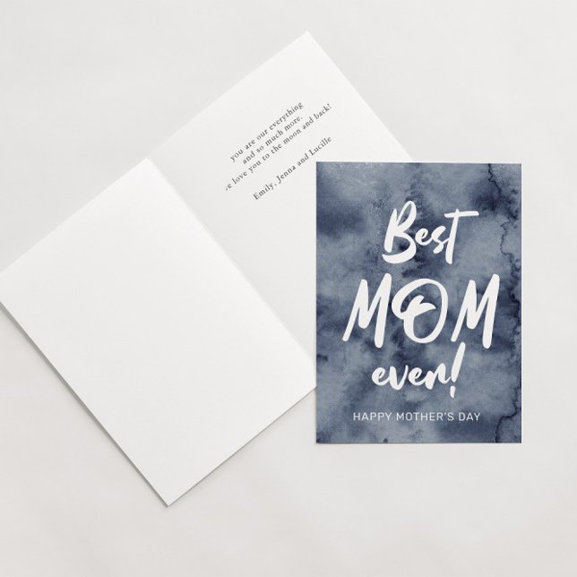 Aquarellspritze die beste Mutter aller Zeiten Karte (Von Creator hochgeladen)