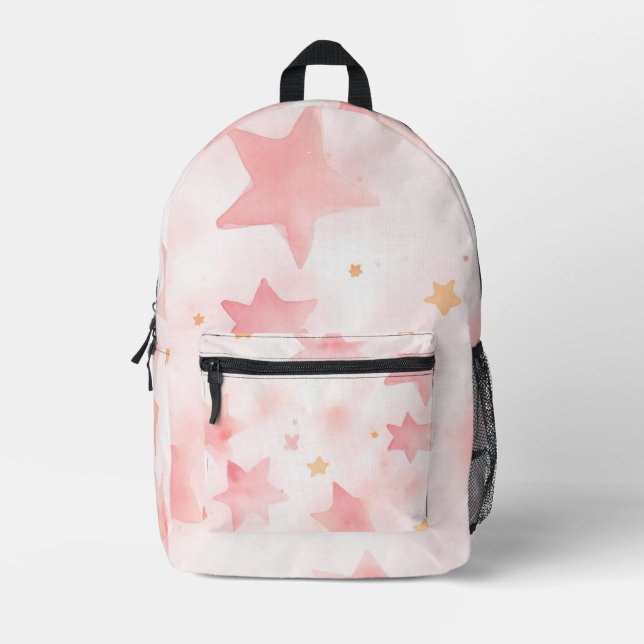 Aquarellstars Bedruckter Rucksack (Vorderseite)