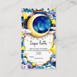 Aquarellstars Celestial Baby Dusche Begleitkarte