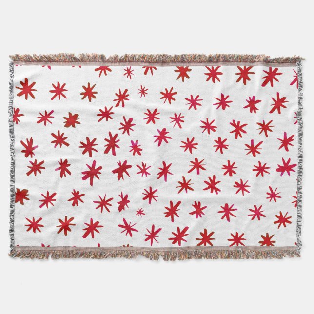 Aquarellsterne - rot decke (Vorderseite)