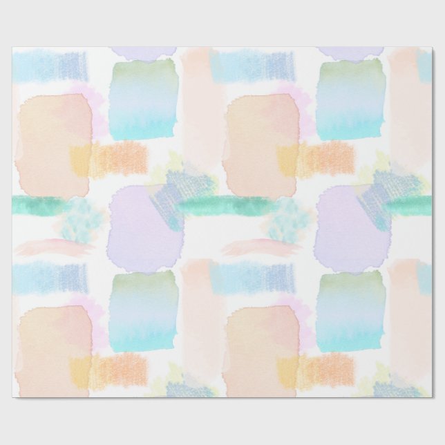 Aquarellstil Geschenkpapier (Flach)