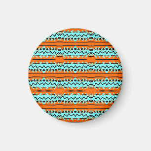 Aquarellstreifen, helles farbenfrohes Muster. Magnet