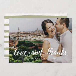 Aquarellstreifen Hochzeit Danke Foto