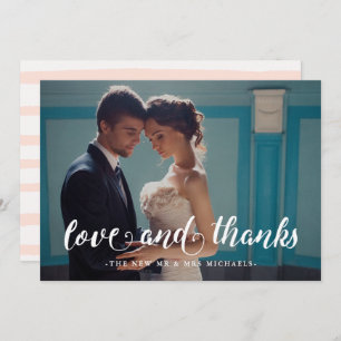 Aquarellstreifen Hochzeit Danke Foto