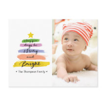 Aquarellstriche, Weihnachtsbaum, Stern, Foto