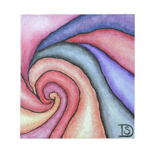 Aquarellstrudel Notizblock