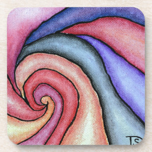 Aquarellstrudel Untersetzer