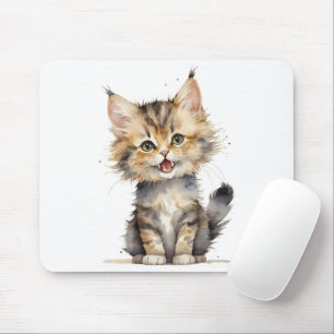 Aquarelltabby Kitten Mousepad