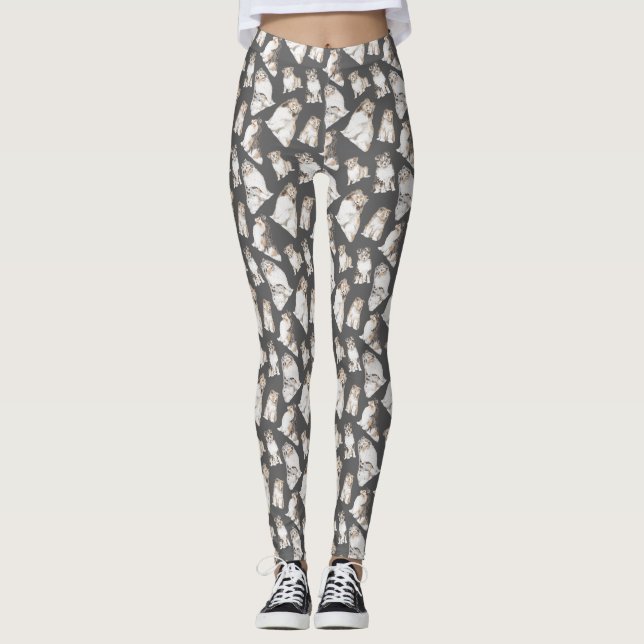 Aquarelltasche Leggings (Vorderseite)