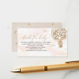 Aquarellteddy trägt Ballon Baby'sEnclosure Card Begleitkarte