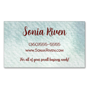 Aquarelltextur individuell anpassbar magnetische visitenkarte