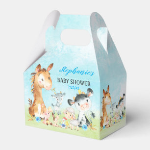 Aquarelltiere Boy Baby Showerm Geschenkschachtel