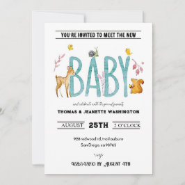 Aquarelltiere - sip & see treffen und grüßen einladung