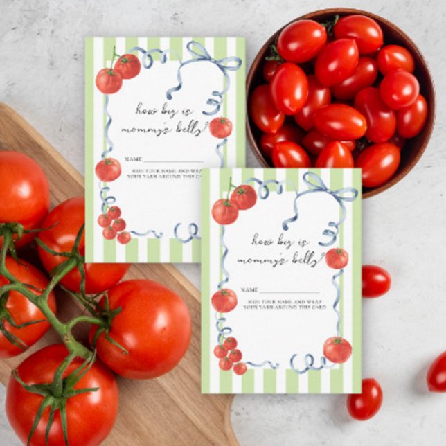 Aquarelltomate - Wie groß ist der Bauch der Mama Begleitkarte (Von Creator hochgeladen)