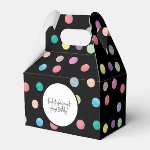 Aquarelltöne handgemalt farbiges Muster Geschenkschachtel