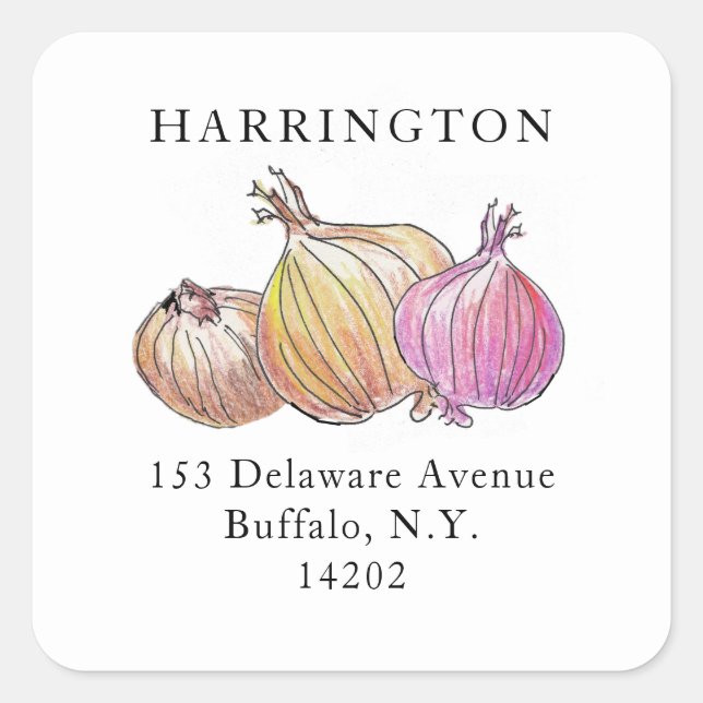 Aquarelltonnen Einzigartige handGezeichnet Rücksen Quadratischer Aufkleber (Vorderseite)