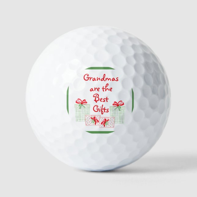 Aquarellurlaub PERSONALISIEREN Oma Golfball (Vorderseite)