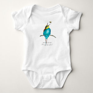 Aquarellvogel (europäischer Bienenfresser) Baby Strampler