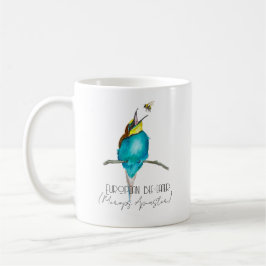 Aquarellvogel (europäischer Bienenfresser) Kaffeetasse