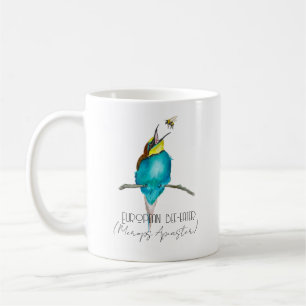 Aquarellvogel (europäischer Bienenfresser) Kaffeetasse