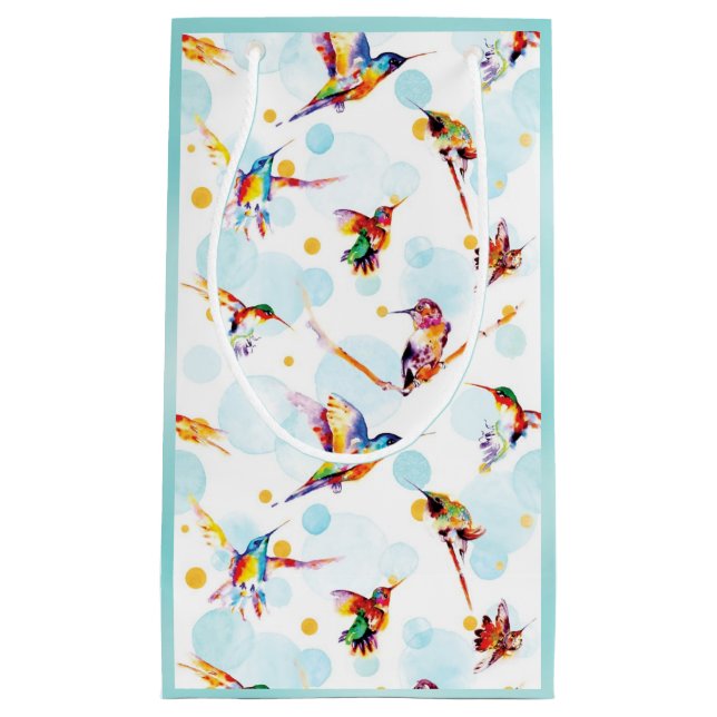 Aquarellvögel Kleine Geschenktüte (Vorderseite)