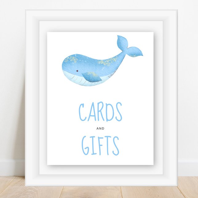 Aquarellwal - Karten und Geschenke Poster (Von Creator hochgeladen)