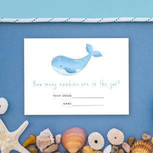 Aquarellwal - Wie viele Bonbons sind im Glas? Begleitkarte