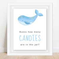 Aquarellwal - Wie viele Bonbons sind im Glas?