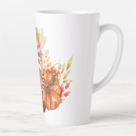 Aquarellwald Fairy & Autumn Pumpkin Bouquet Milchtasse