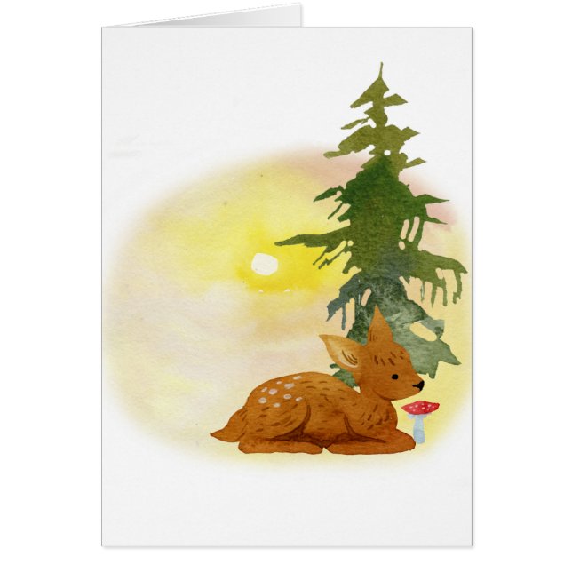 Aquarellwald Fawn (Vorne)