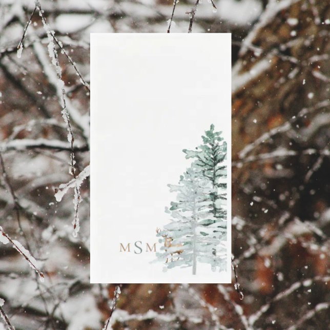 Aquarellwald Serviette (Von Creator hochgeladen)