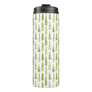 Aquarellwald Thermosbecher