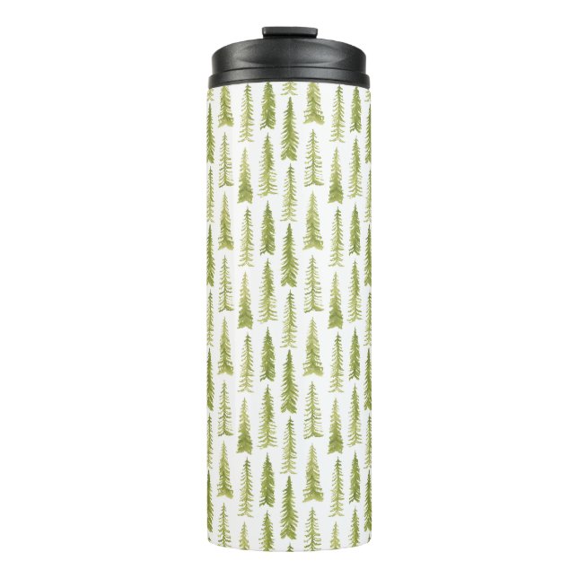 Aquarellwald Thermosbecher (Vorderseite)