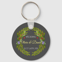 Aquarellwaldbeeren und Pilze Hochzeitskrieg