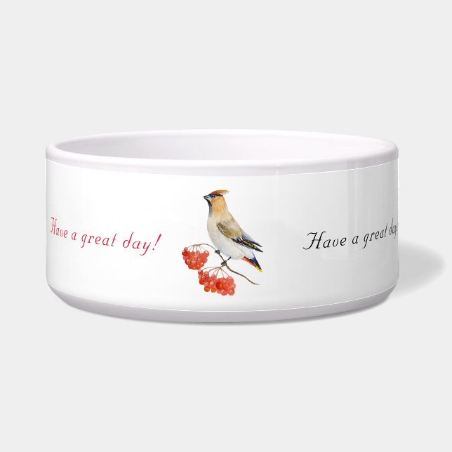 Aquarellwaldvogel wächst napf (Vorderseite)