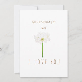 Aquarellwein Amaryllis Blume Grußkarte Einladung