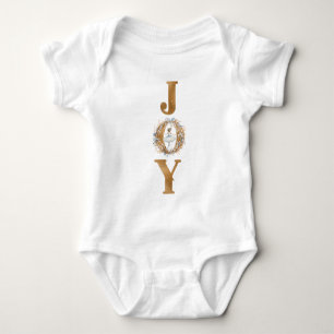 Aquarellwein Weihnachten Joy Nutcracker Ballerina Baby Strampler