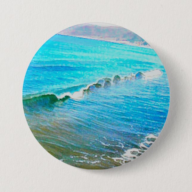 Aquarellwellen  button (Vorderseite)