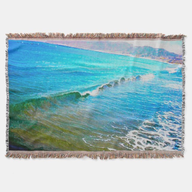 Aquarellwellen  decke (Vorderseite)