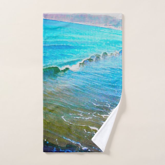 Aquarellwellen  handtuch (Handtuch)