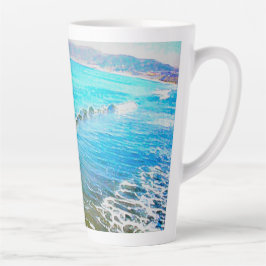 Aquarellwellen  milchtasse